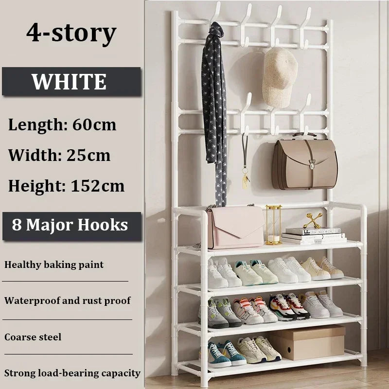 Multi-Layer Clothes Hanger & Shoe Rack