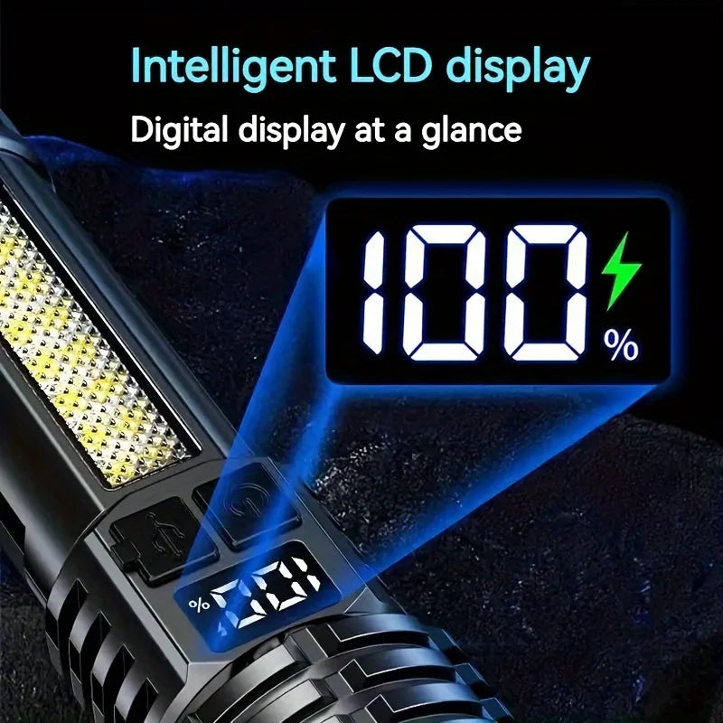 StormLite: Powerful Torch with Rechargeable Side Light