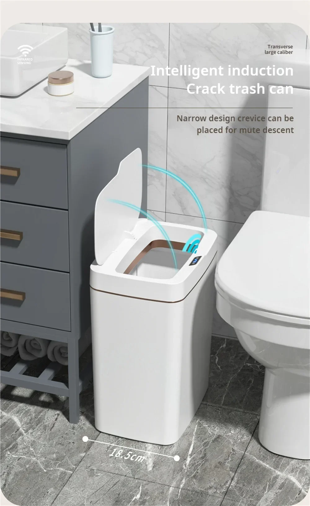 Smart Sensor Trash Can with Auto Bagging