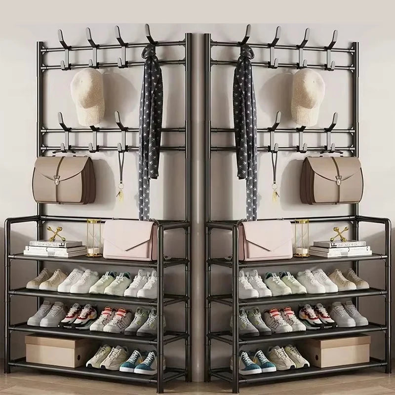 Multi-Layer Clothes Hanger & Shoe Rack