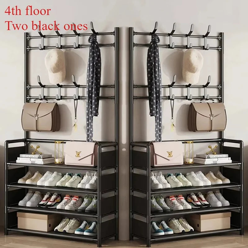 Multi-Layer Clothes Hanger & Shoe Rack