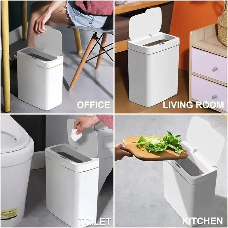 Smart Sensor Trash Can with Auto Bagging