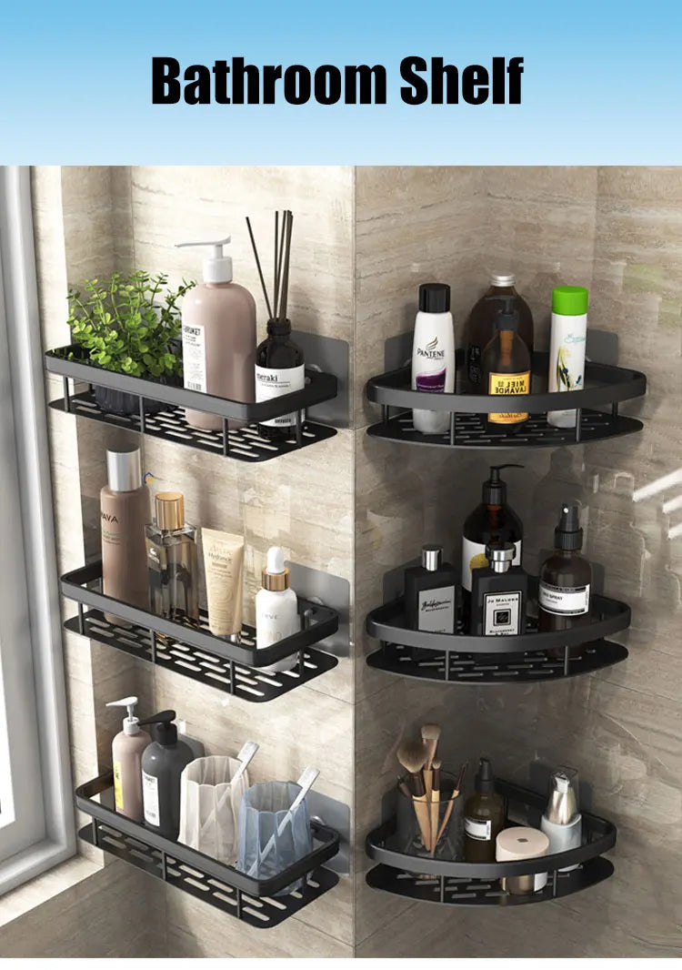 Aluminum Alloy Makeup Storage Organizer Rack