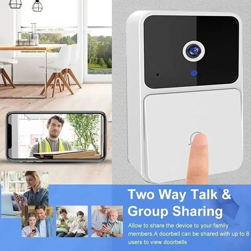 EchoGuard Pro: Smart WiFi Video Doorbell with Voice Changer & Night Vision