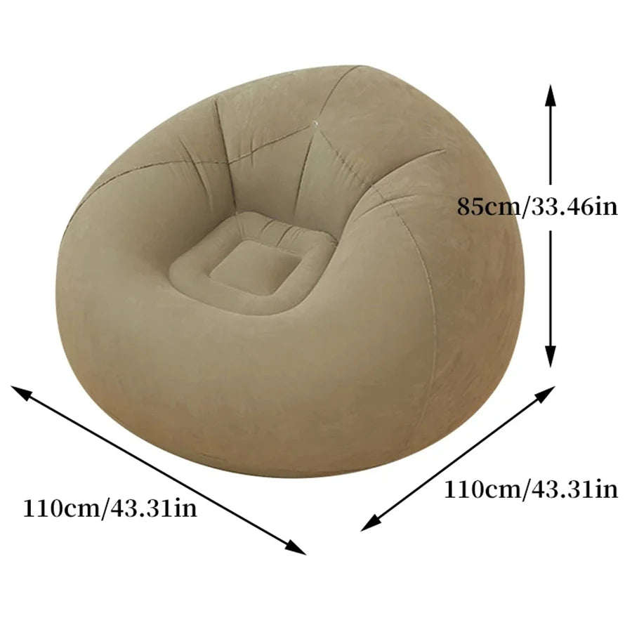 LoungeBliss: Air Sofa Bean Bag for Home & Adventure