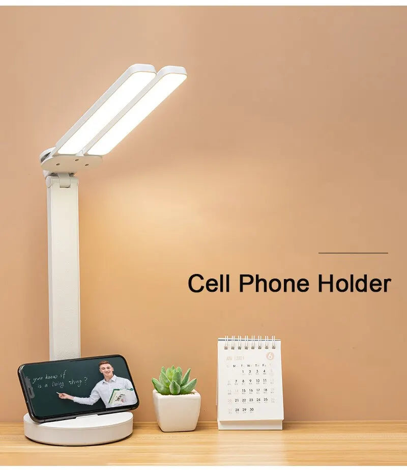 LED Clock Dimmable Desk Lamp