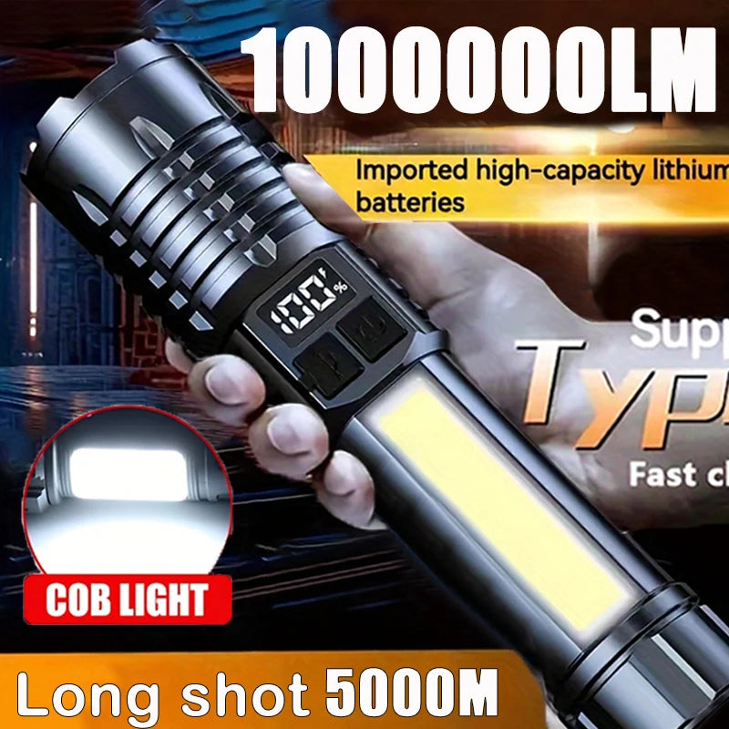 StormLite: Powerful Torch with Rechargeable Side Light