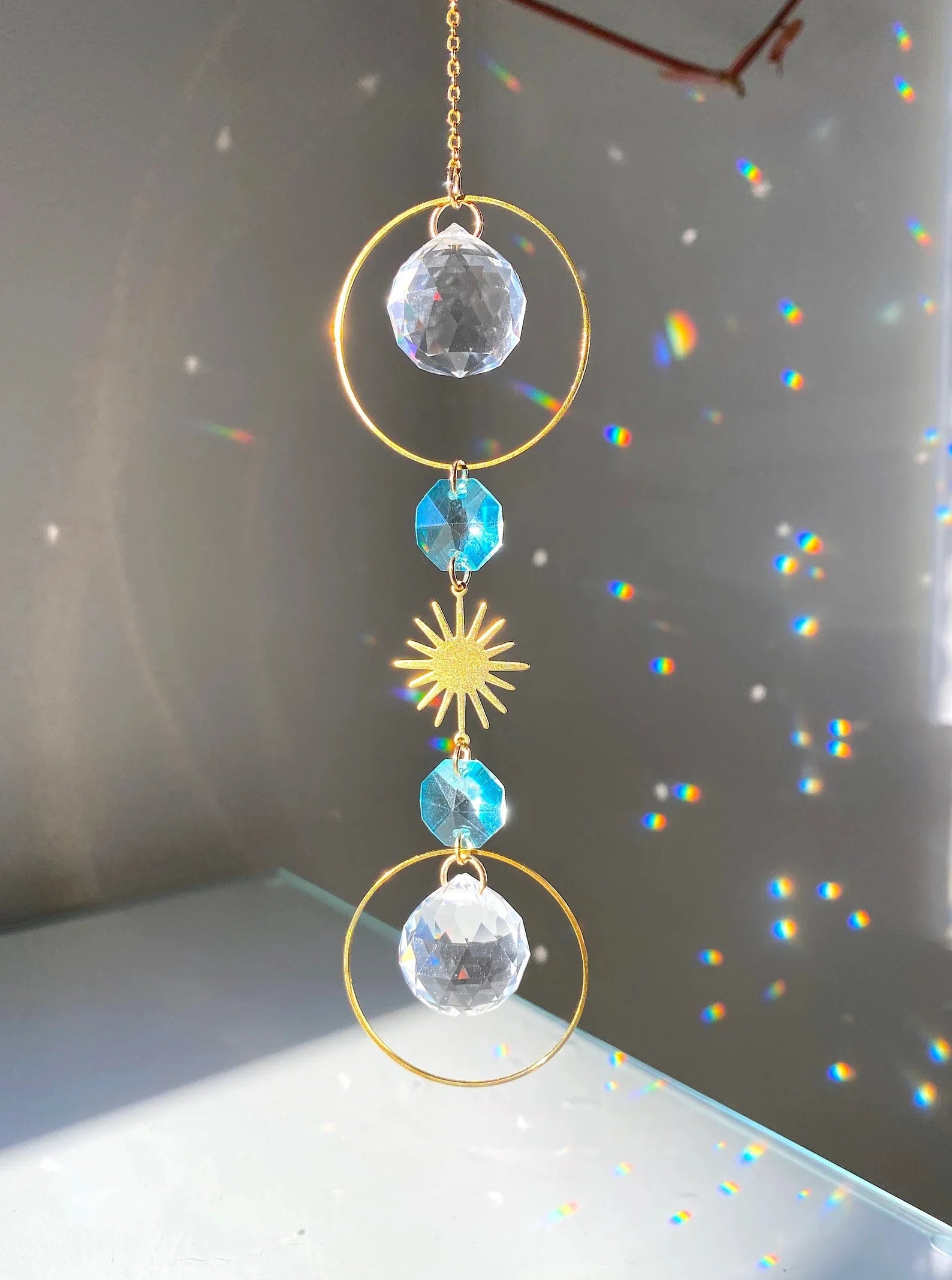 RayLuxe: Prism Sun Catcher for Rainbows & Reflections