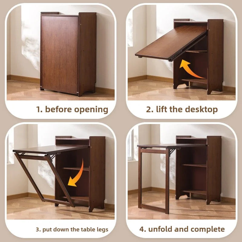BambooFlex: Foldable Space-Saving Study & Work Desk
