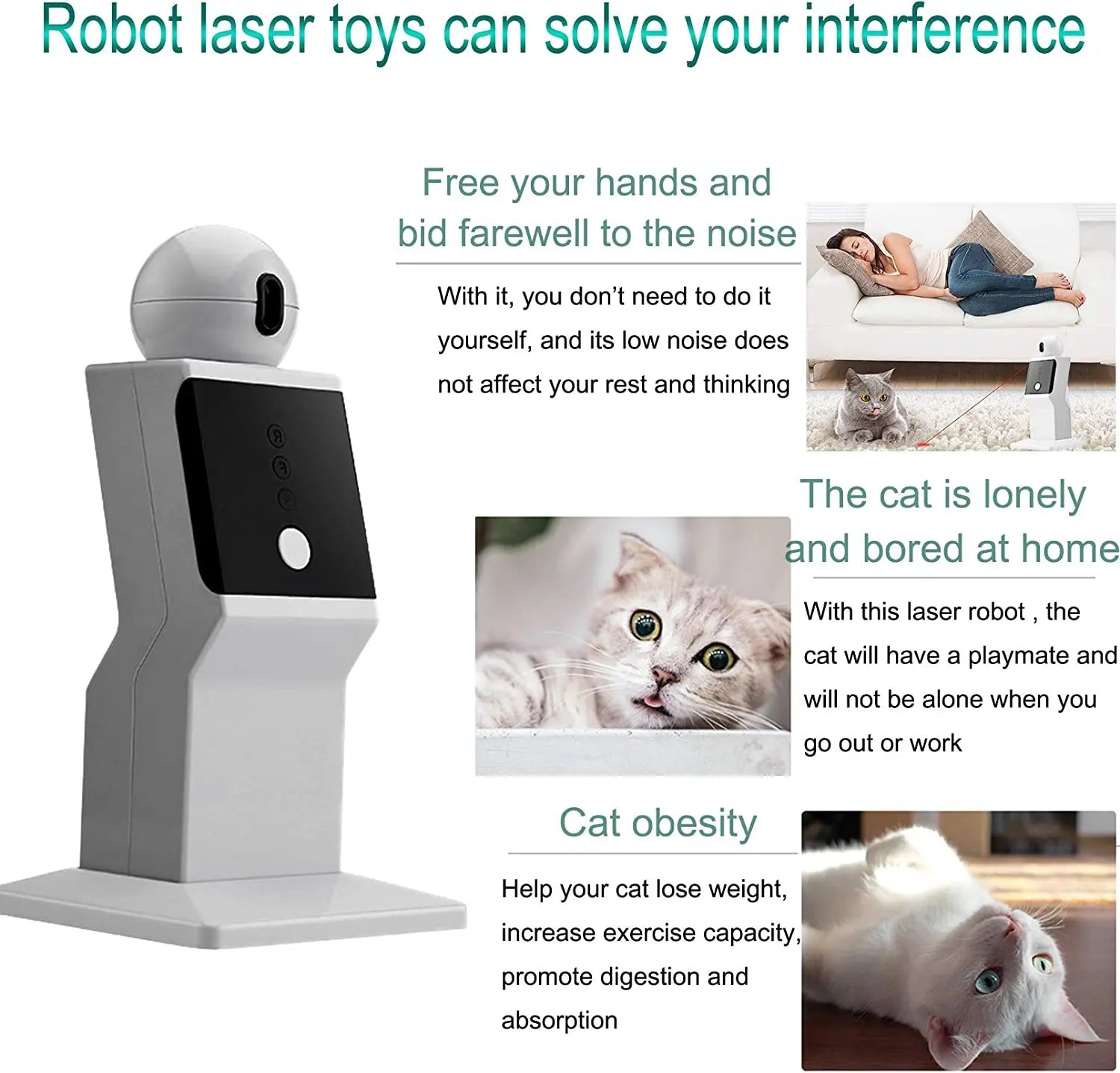 LaserChase: Automatic Moving Laser Toy for Cats & Dogs