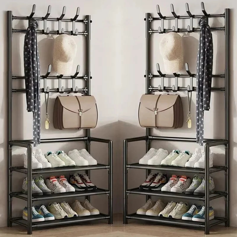 Multi-Layer Clothes Hanger & Shoe Rack