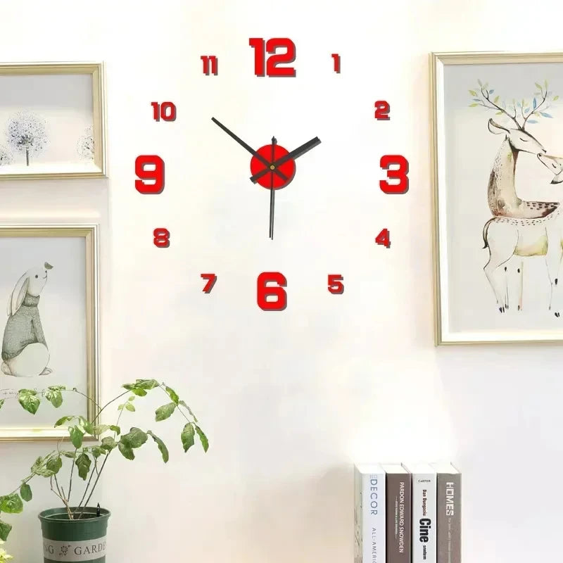 Creative Frameless DlY Wall Clock