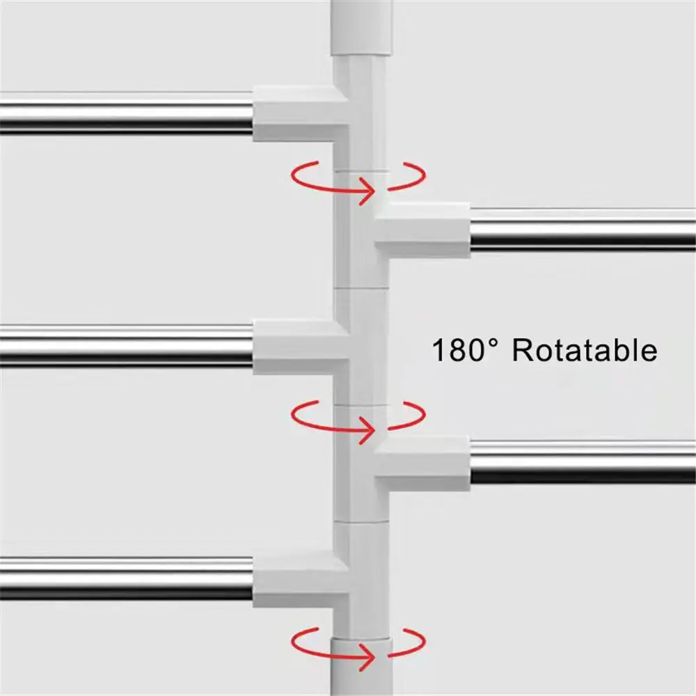 Rotatable Swing Arms Towel Rack