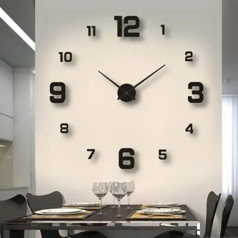 Creative Frameless DlY Wall Clock