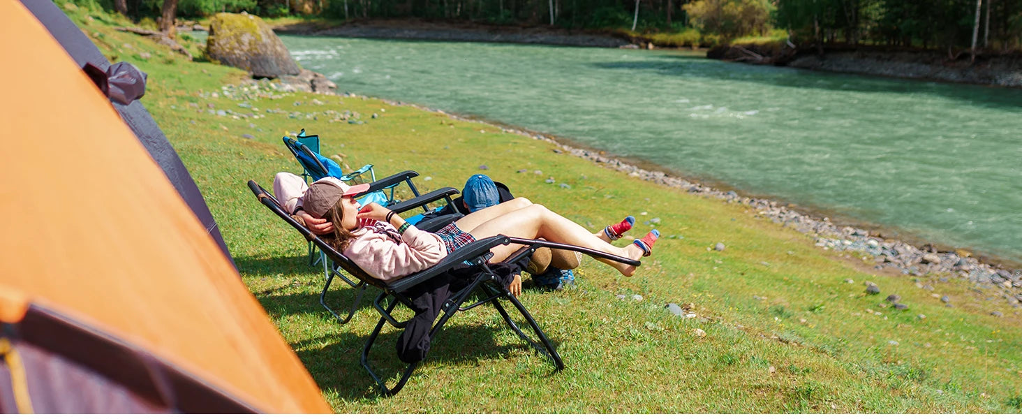 CampZen: Adjustable Zero Gravity Chair Set with Trays