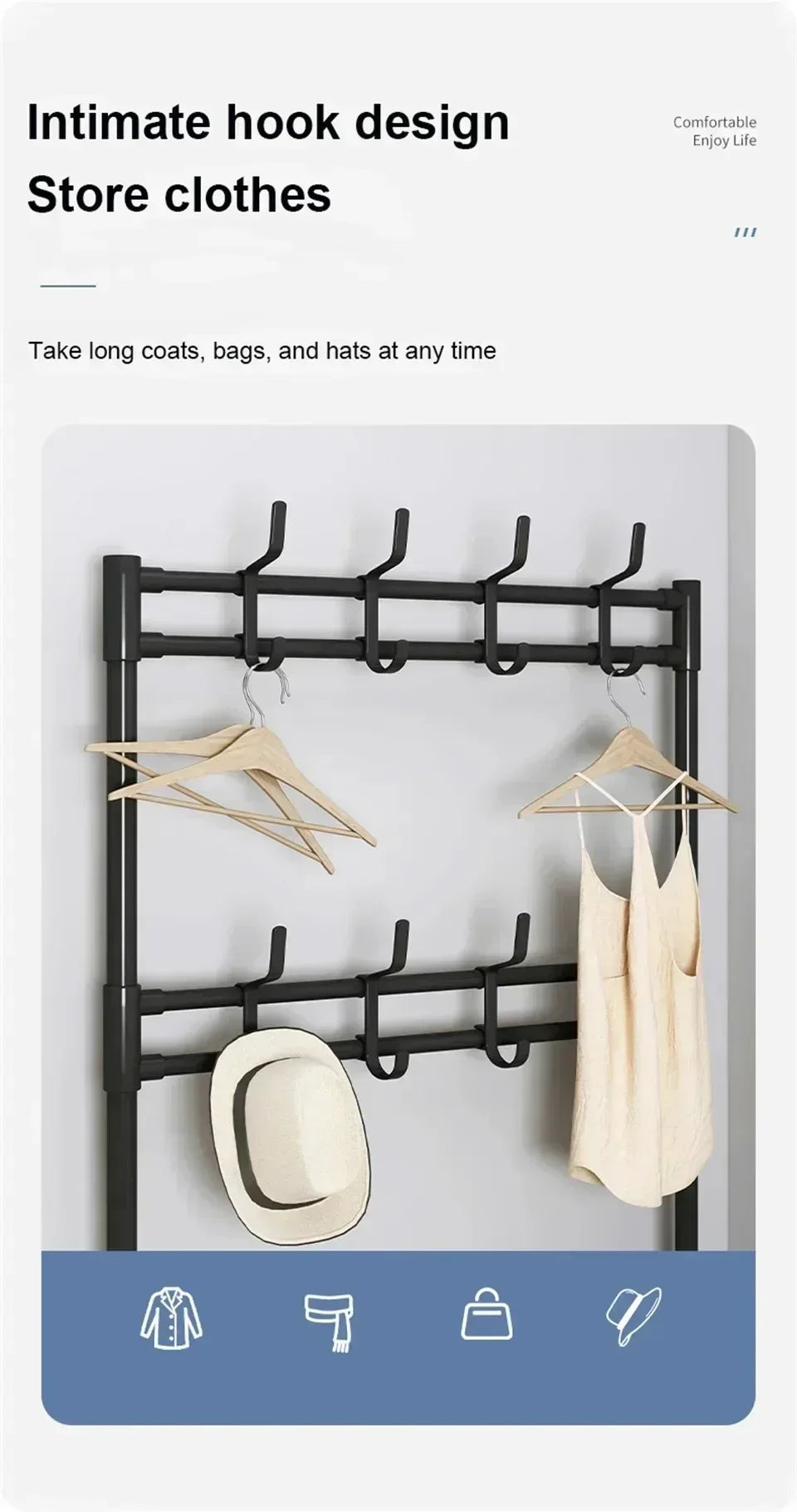 Multi-Layer Clothes Hanger & Shoe Rack