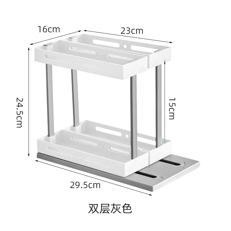 Cupboard Storage Spice Shelf Rotating Organizer