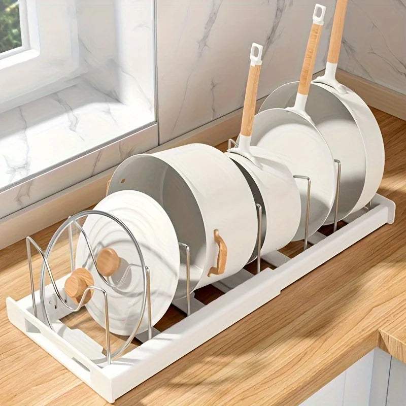 Expandable Kitchen Pot Organizer Rack