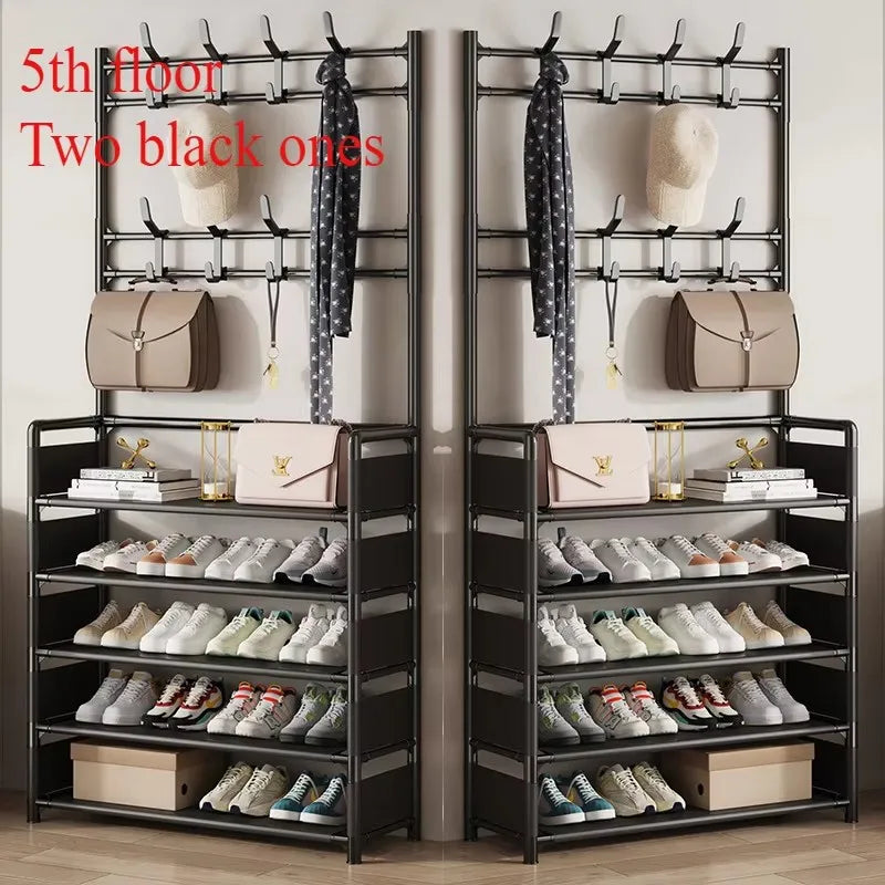 Multi-Layer Clothes Hanger & Shoe Rack