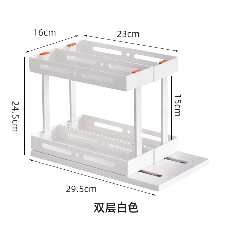 Cupboard Storage Spice Shelf Rotating Organizer