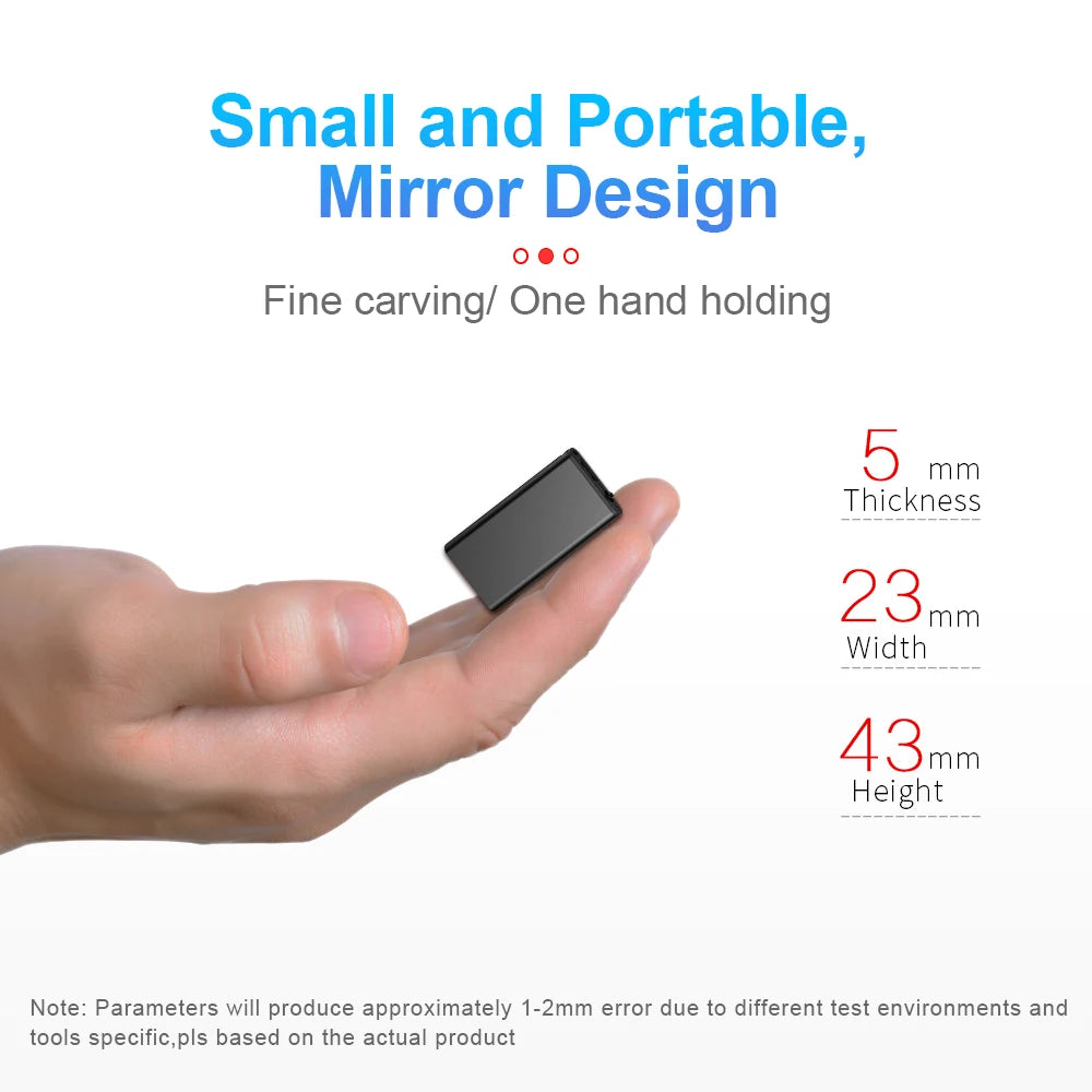 SoundScribe: Ultra-Thin Mini Voice Recorder & MP3 Player
