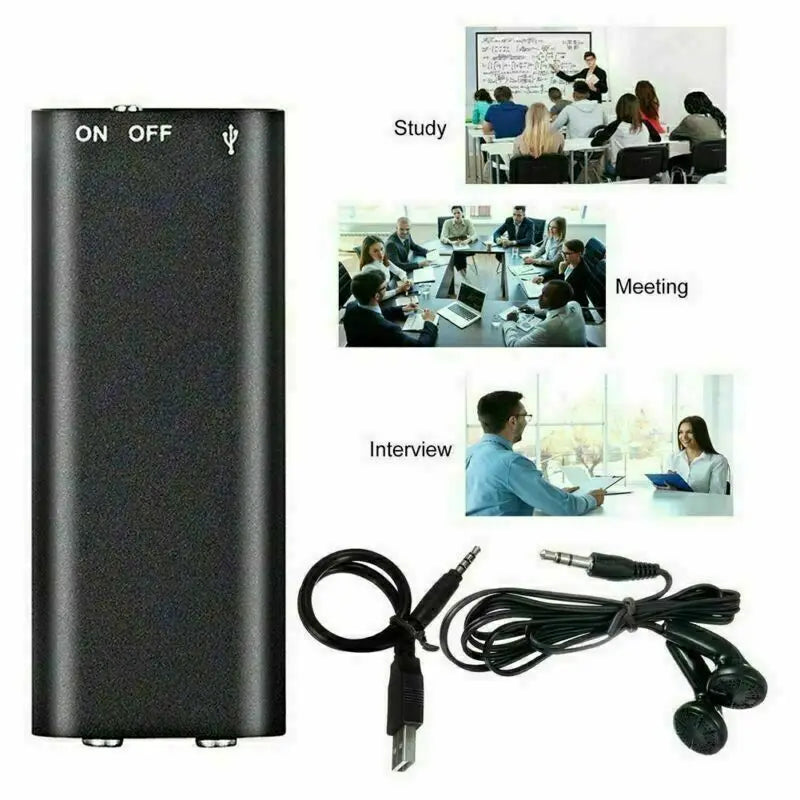 SoundScribe: Ultra-Thin Mini Voice Recorder & MP3 Player