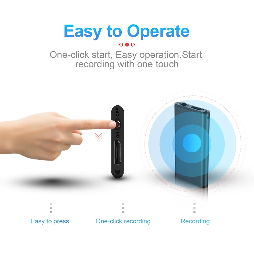 SoundScribe: Ultra-Thin Mini Voice Recorder & MP3 Player