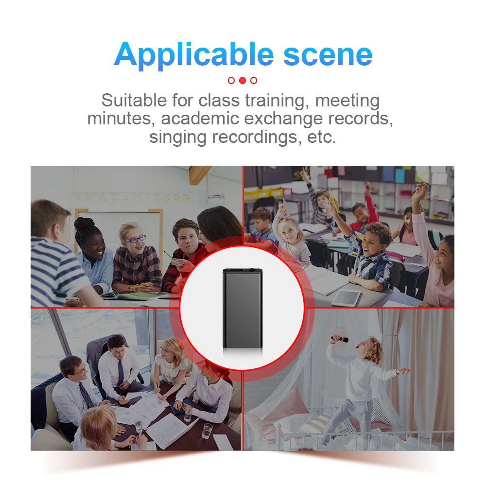 SoundScribe: Ultra-Thin Mini Voice Recorder & MP3 Player