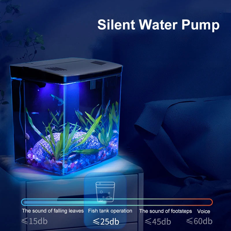 ZenTank: Eco-Friendly Mini Aquarium with Filter System