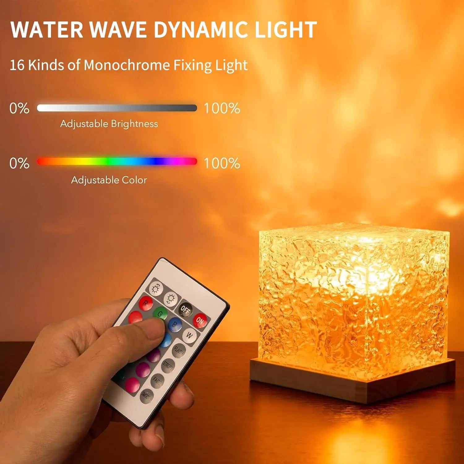 AquaAura: Ocean Wave & Aurora Projector Lamp (16 Colors)