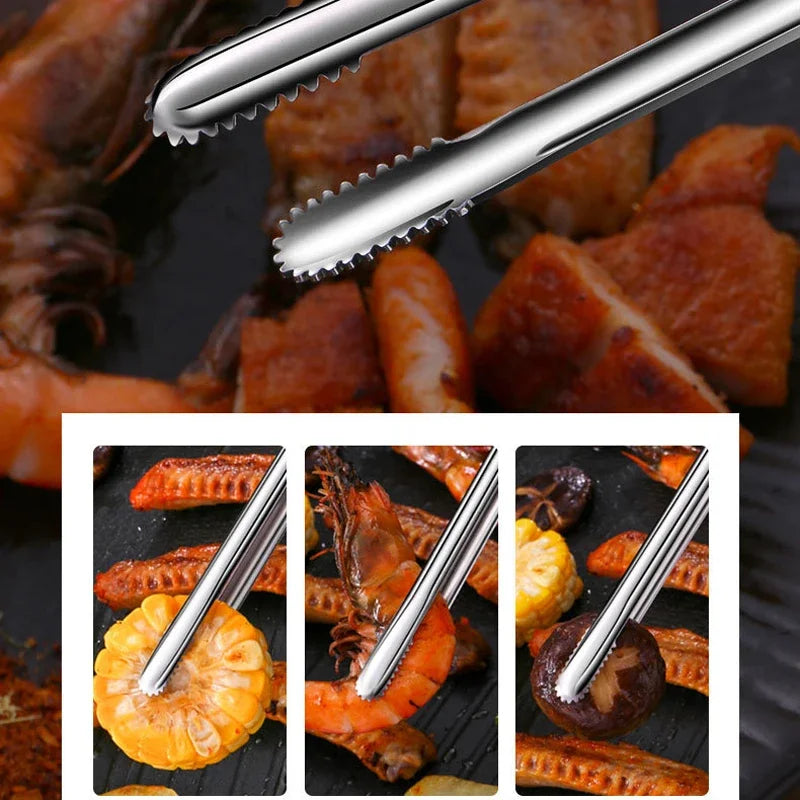Multi-purpose Barbecue Clip Food Tongs