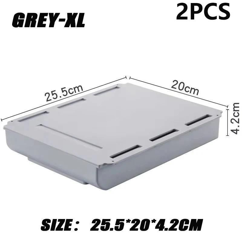 Self-Adhesive Under-Desk Storage Drawers (Set of 2)