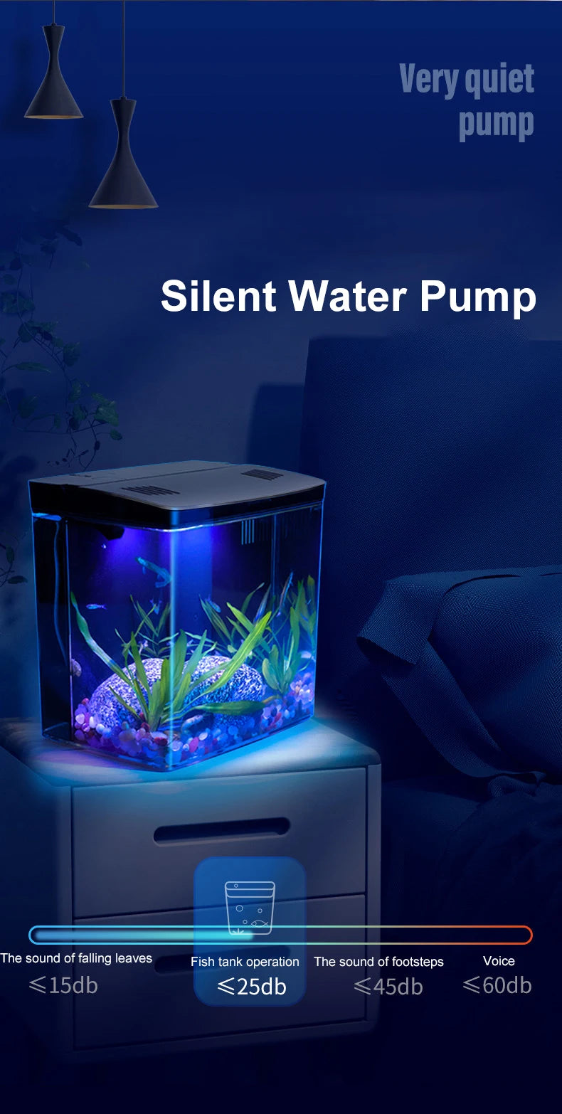 ZenTank: Eco-Friendly Mini Aquarium with Filter System