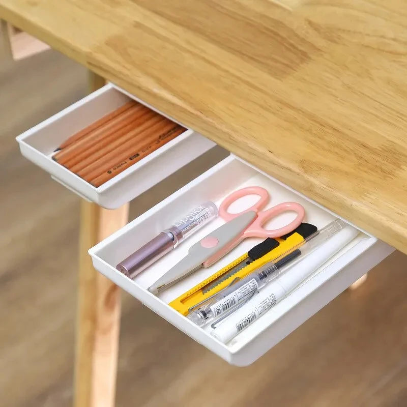 Self-Adhesive Under-Desk Storage Drawers (Set of 2)