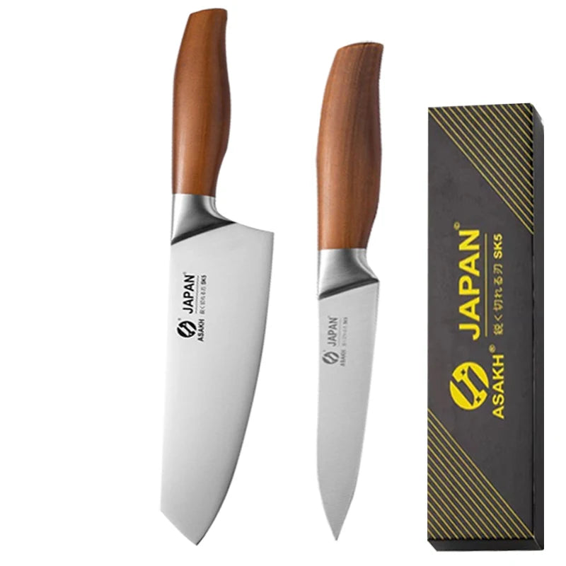 Professional Japanese Kitchen Knives Set Stainless Steel Fish Fillet Meat Cleaver Chef Knife Slicing Santoku Knife Cooking Tools