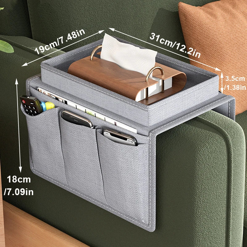 SofaCaddy: Armrest Organizer & Storage Tray