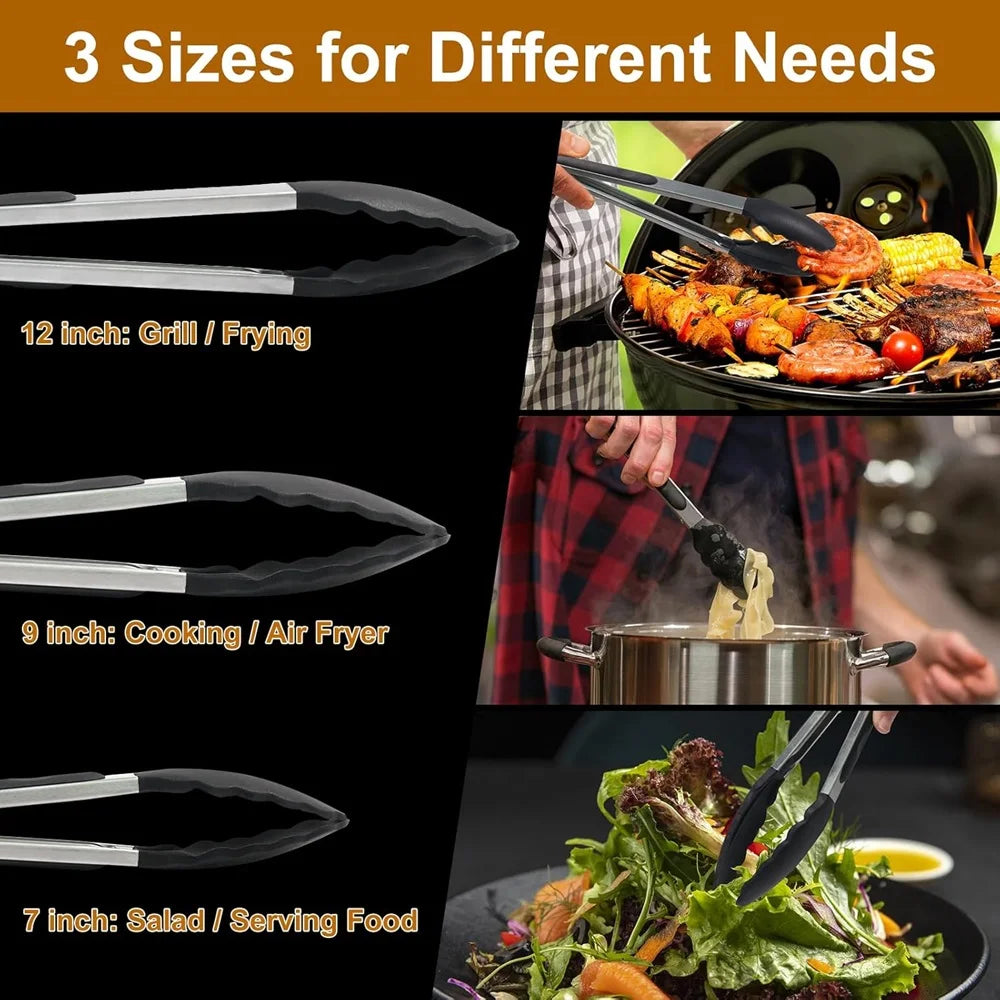 Silicone BBQ Grilling Tong