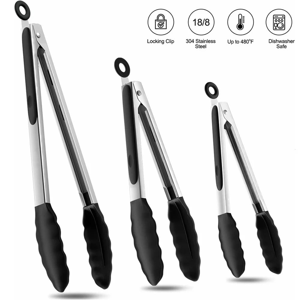 Silicone BBQ Grilling Tong