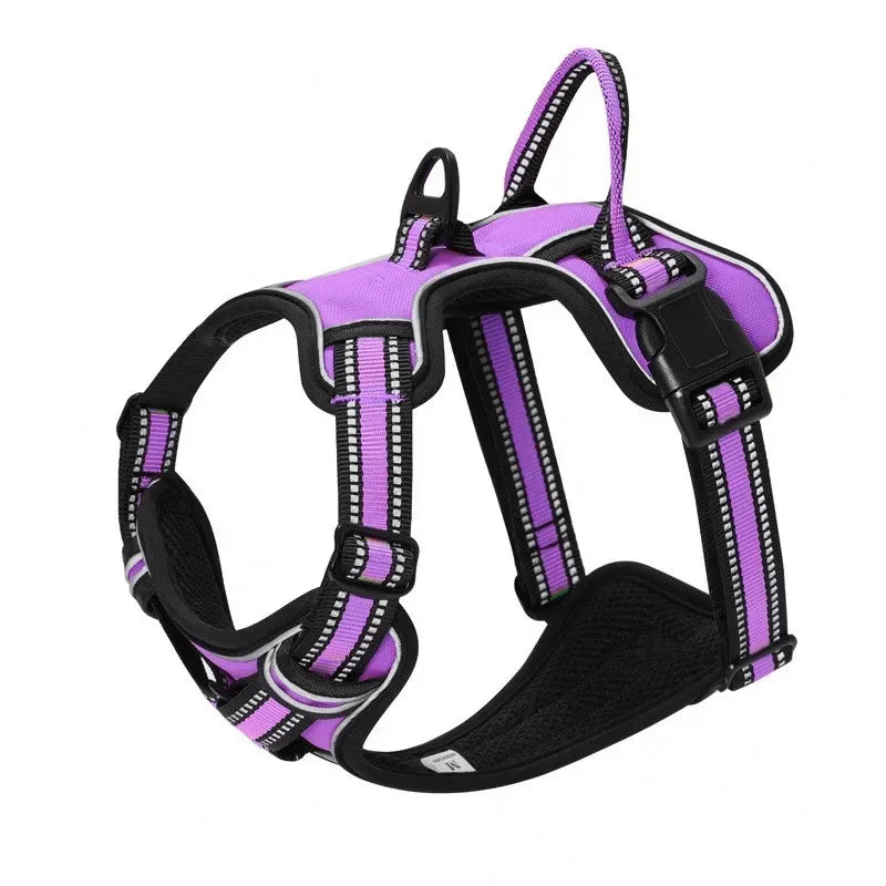 GripEase: Breathable No-Pull Pet Harness Vest