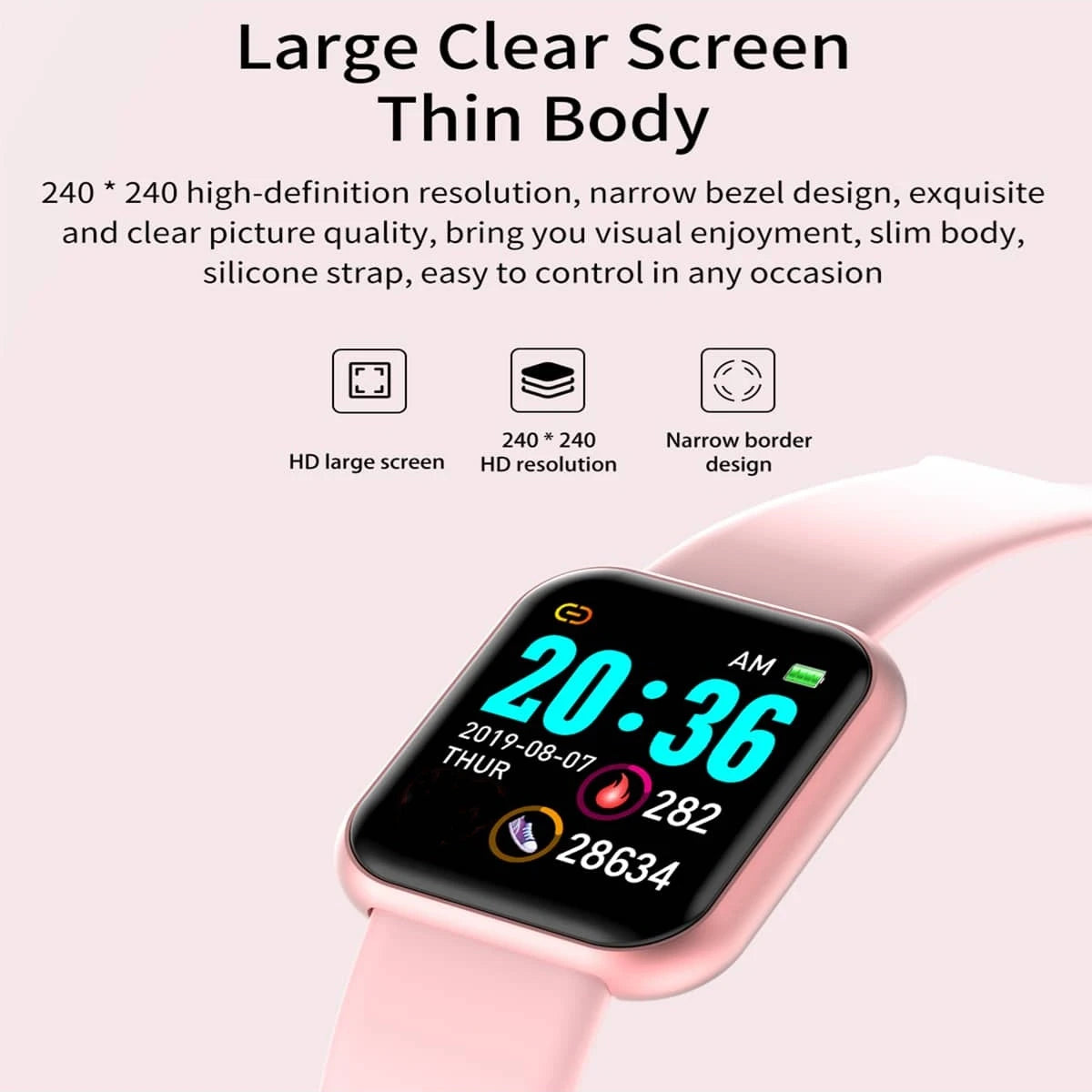 Y68 Smartwatch Fitness Monitor
