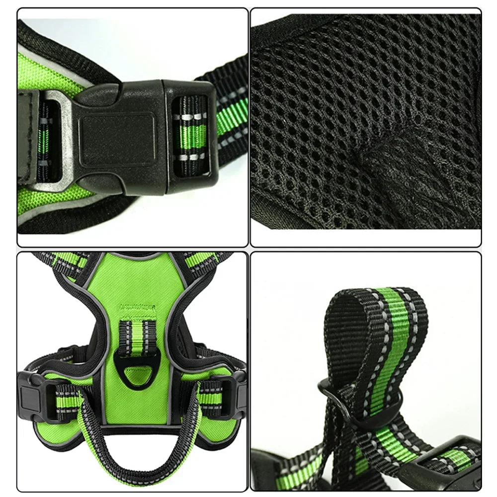 GripEase: Breathable No-Pull Pet Harness Vest
