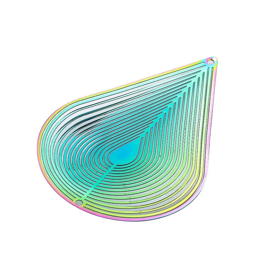 ZenTwirl: Soothing Wind Sculpture with Gradient Colors