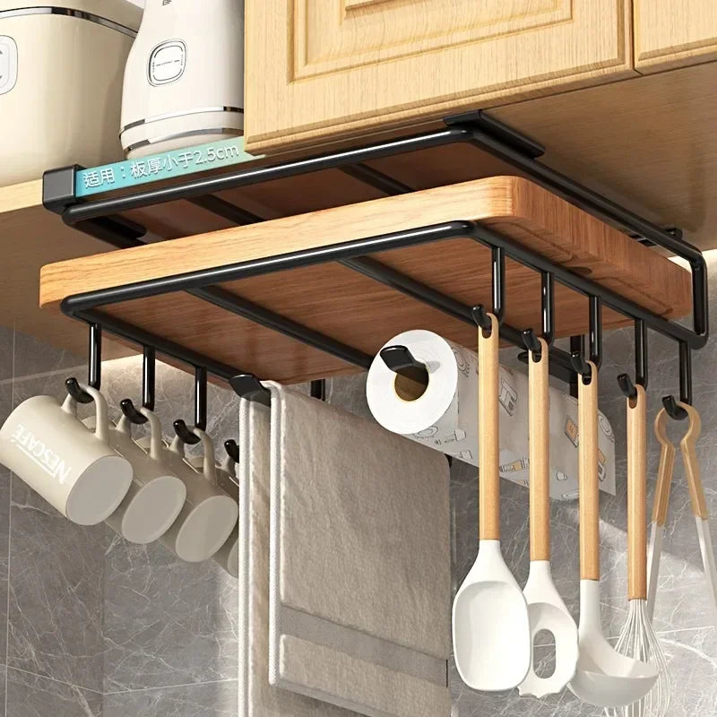 Under Kitchen Cabinet Hanging Organizer