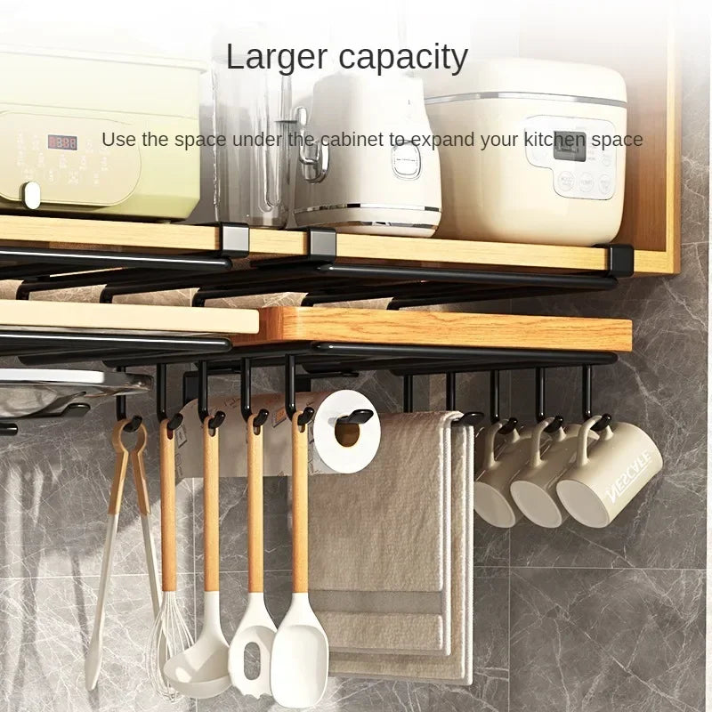 Under Kitchen Cabinet Hanging Organizer