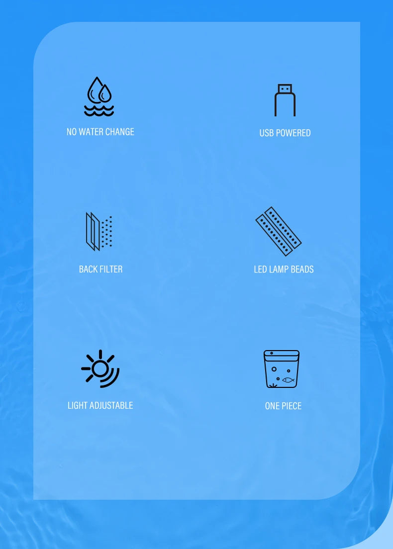 ZenTank: Eco-Friendly Mini Aquarium with Filter System