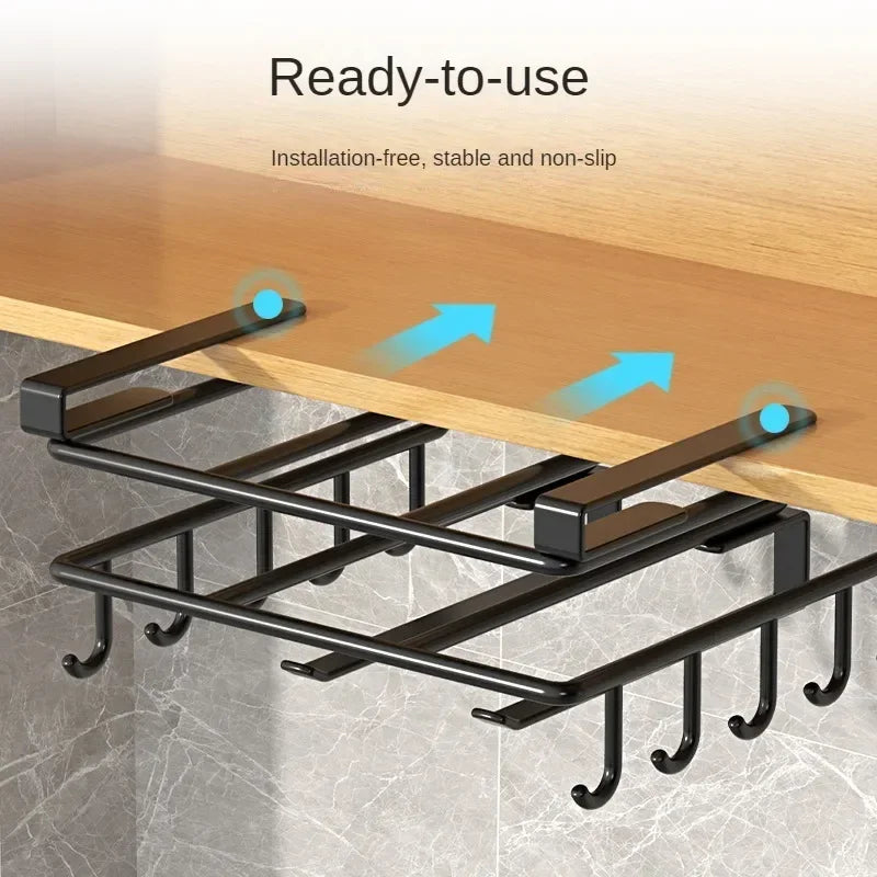 Under Kitchen Cabinet Hanging Organizer