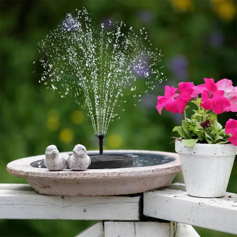 GardenGlow: Solar-Powered Floating Fountain for Bird Baths