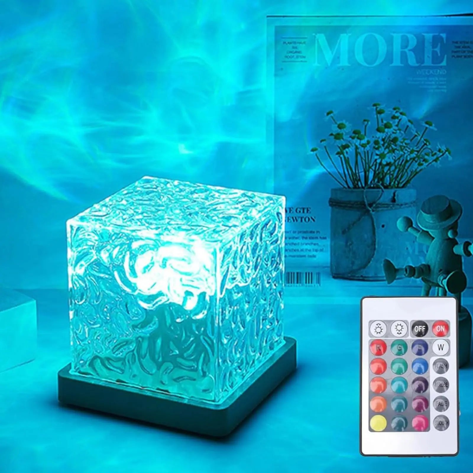 AquaAura: Ocean Wave & Aurora Projector Lamp (16 Colors)