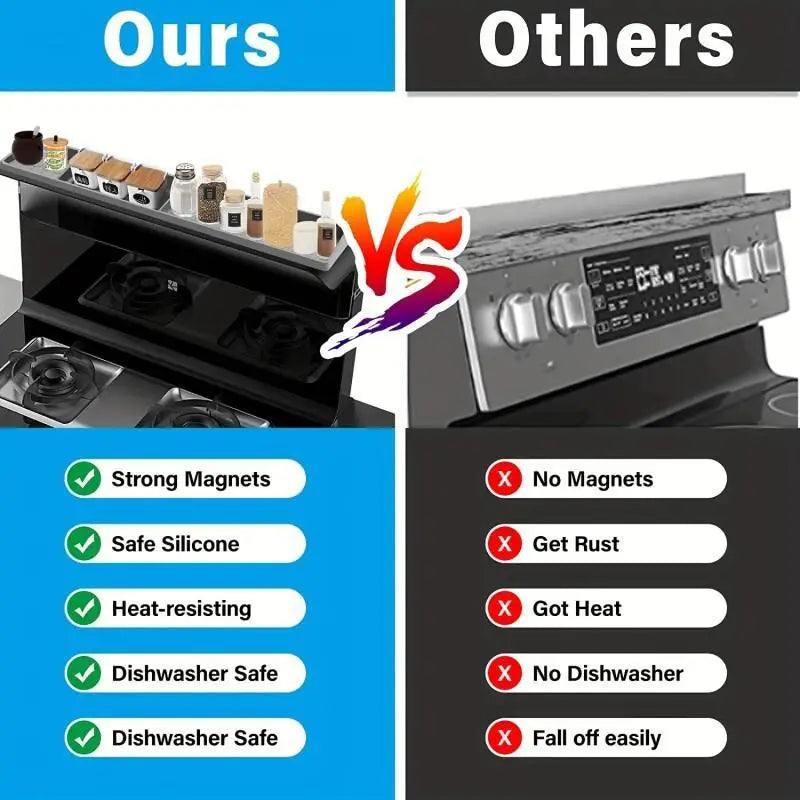 Stove Top Magnetic Shelf