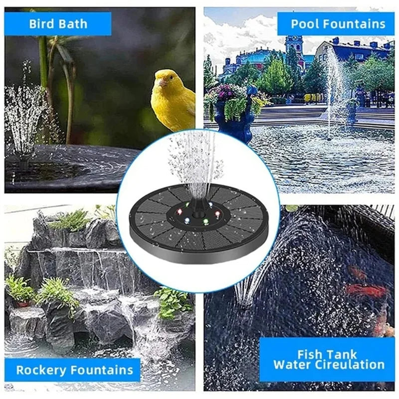 GardenGlow: Solar-Powered Floating Fountain for Bird Baths